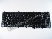 Toshiba original keyboard (US English, glossy black) - A000035690